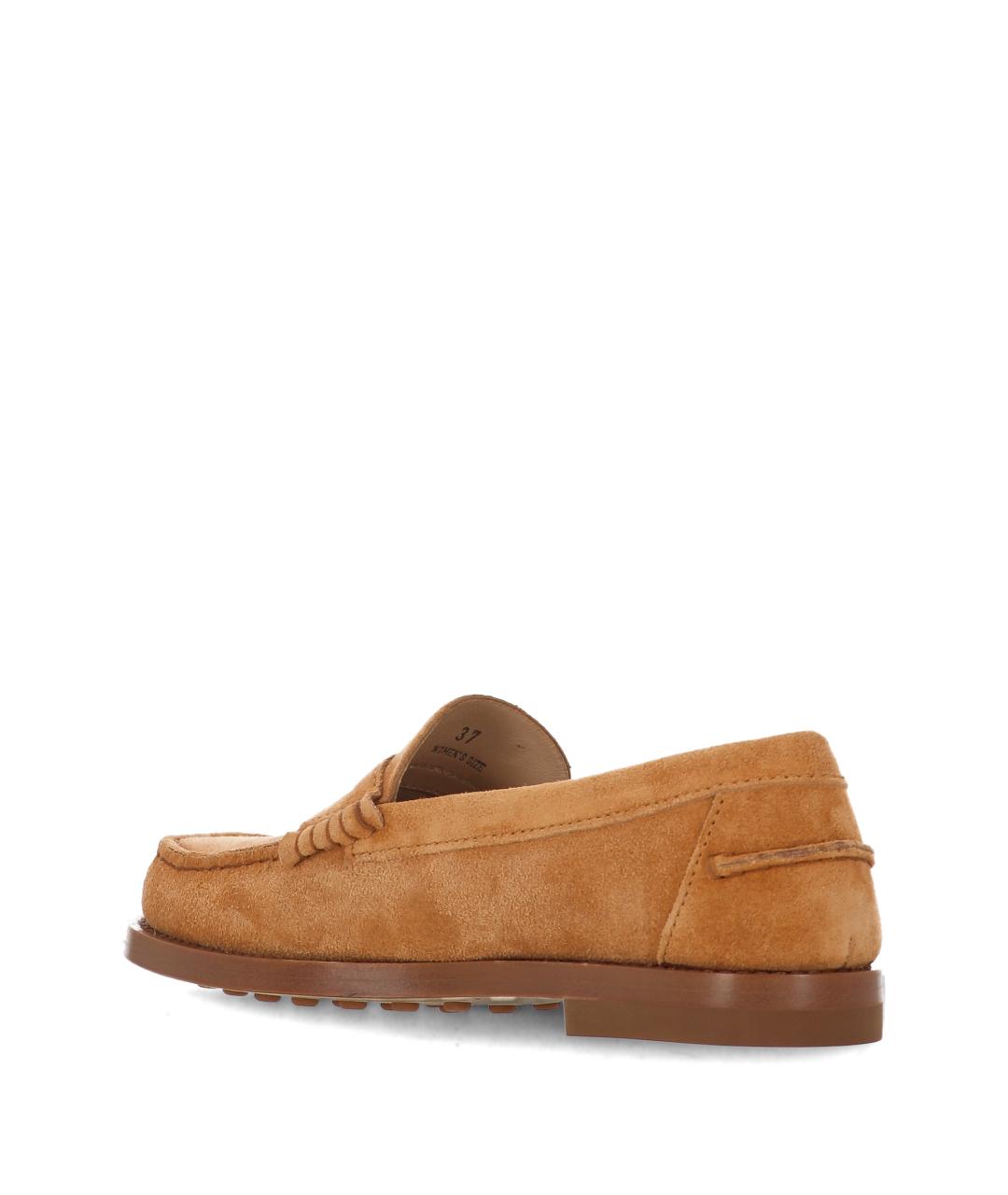 TOD'S Коричневые замшевые лоферы, фото 3