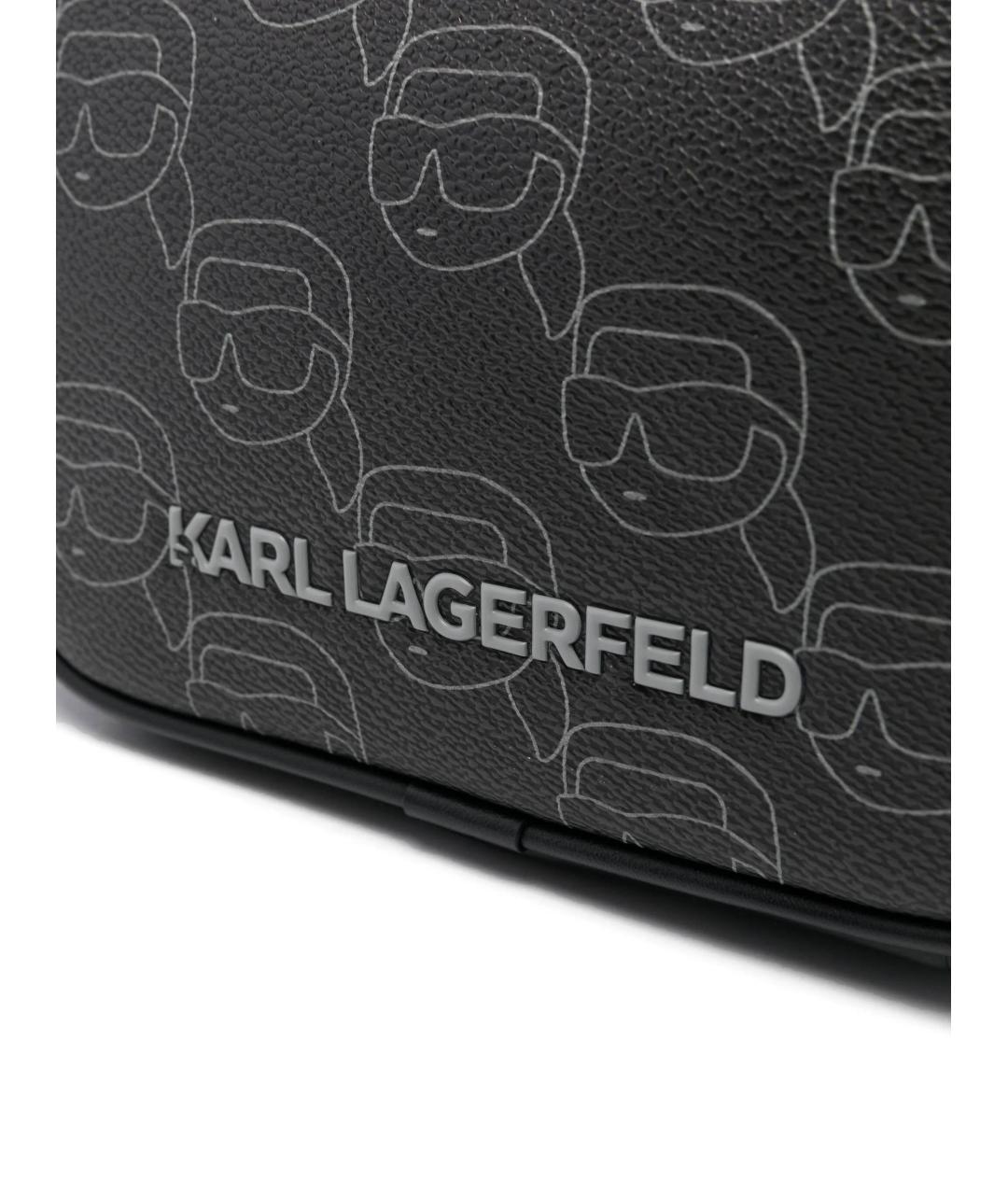 KARL LAGERFELD Черная сумка через плечо, фото 2