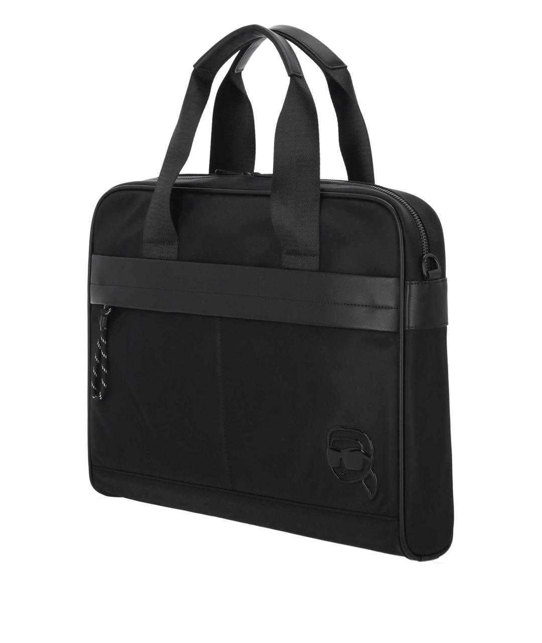 KARL LAGERFELD Черный портфель, фото 2