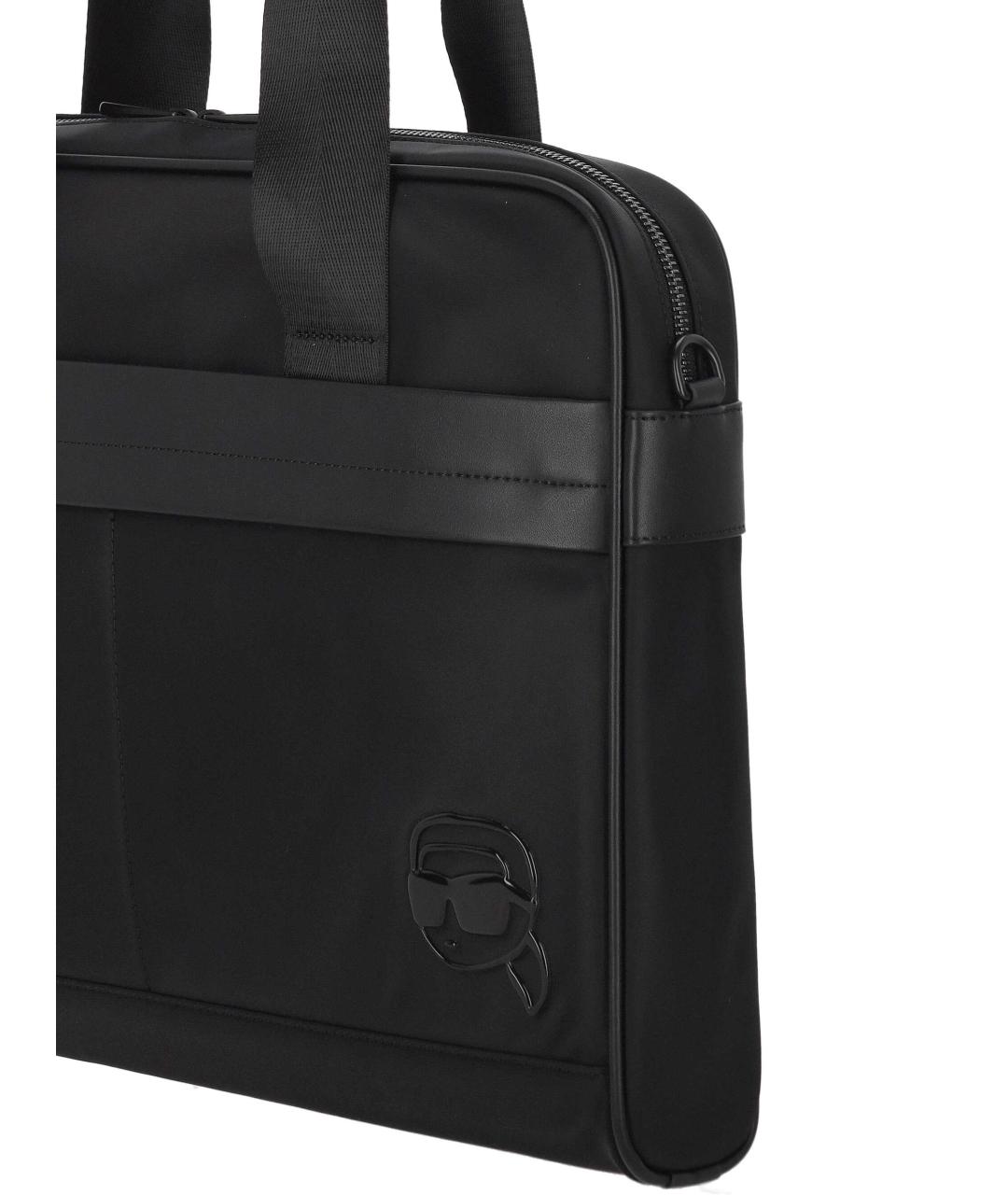 KARL LAGERFELD Черный портфель, фото 4