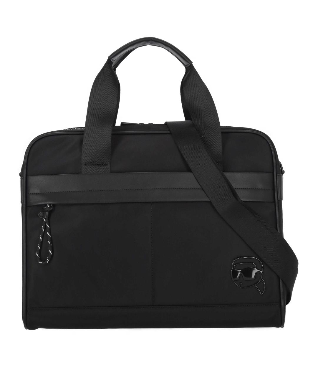 KARL LAGERFELD Черный портфель, фото 1