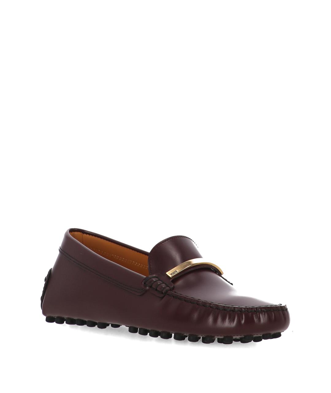 TOD'S Коричневые кожаные лоферы, фото 2