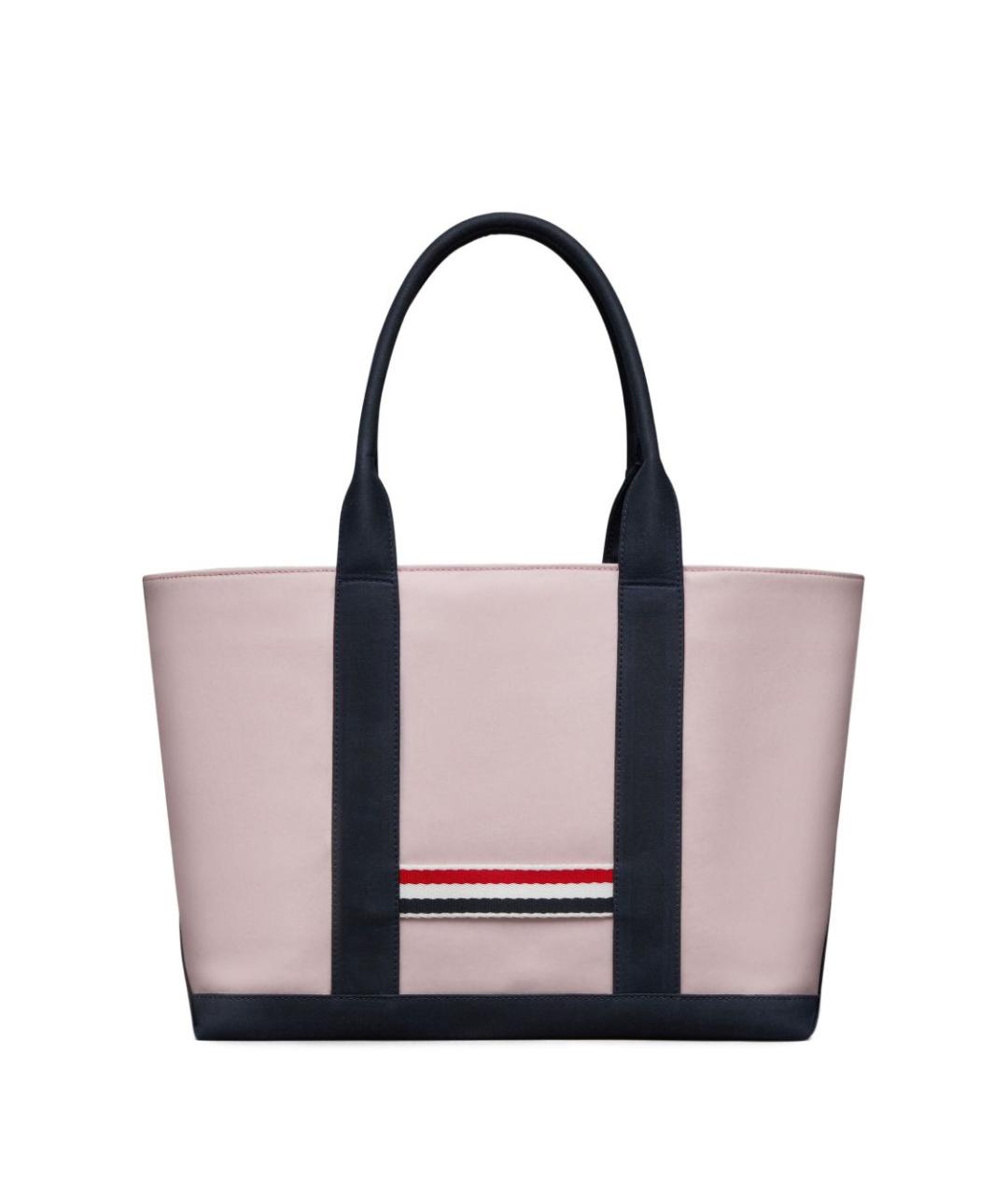 THOM BROWNE Розовая сумка тоут, фото 3