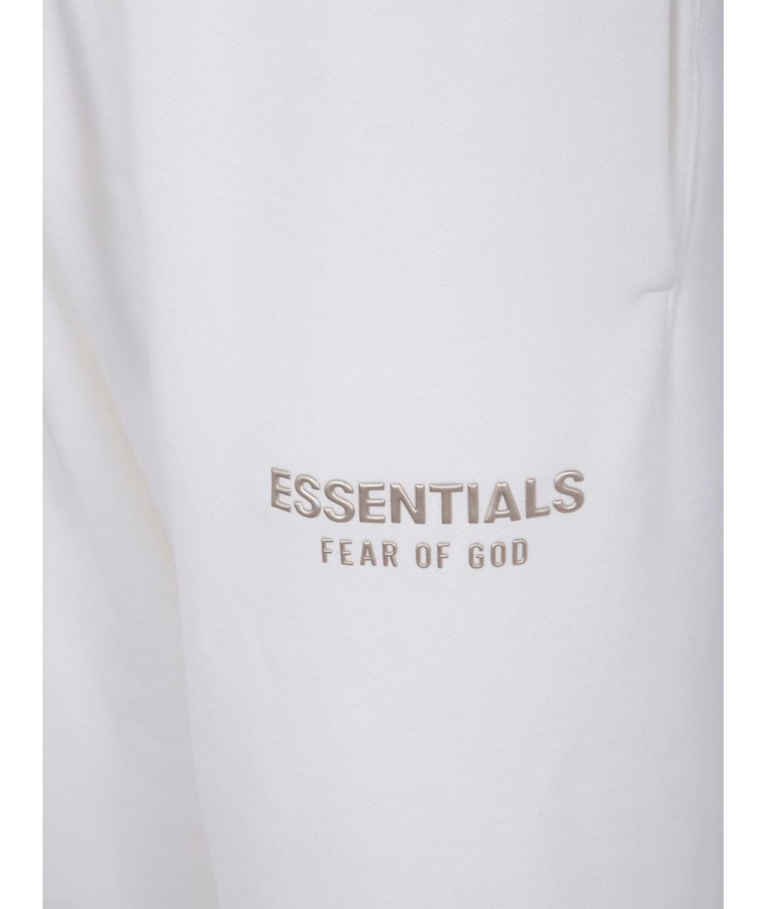 FEAR OF GOD Белые хлопковые прямые брюки, фото 2