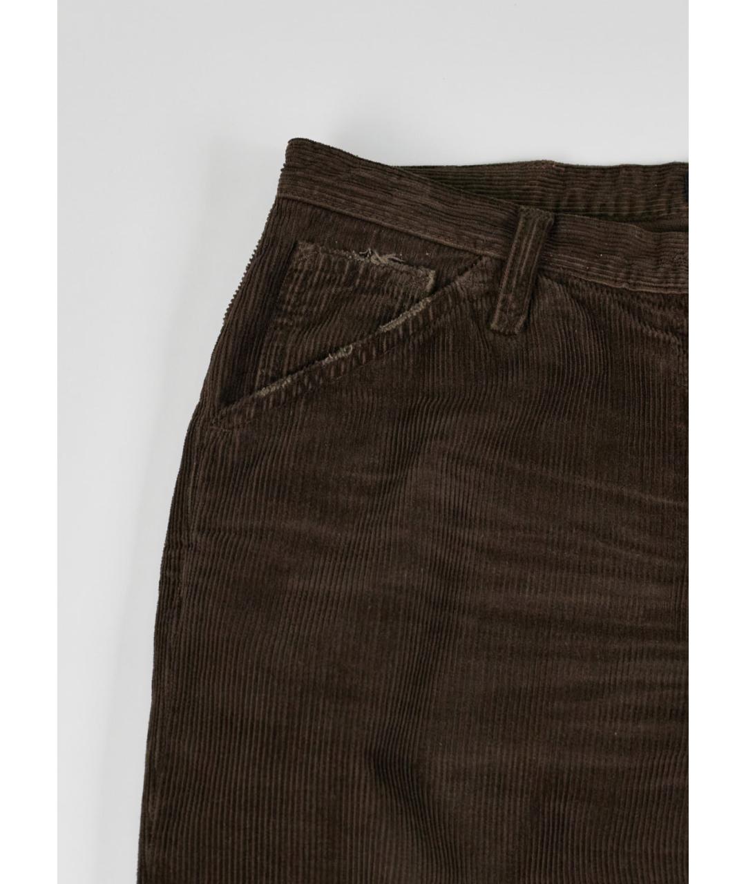 DOLCE&GABBANA Коричневые хлопковые прямые джинсы, фото 4
