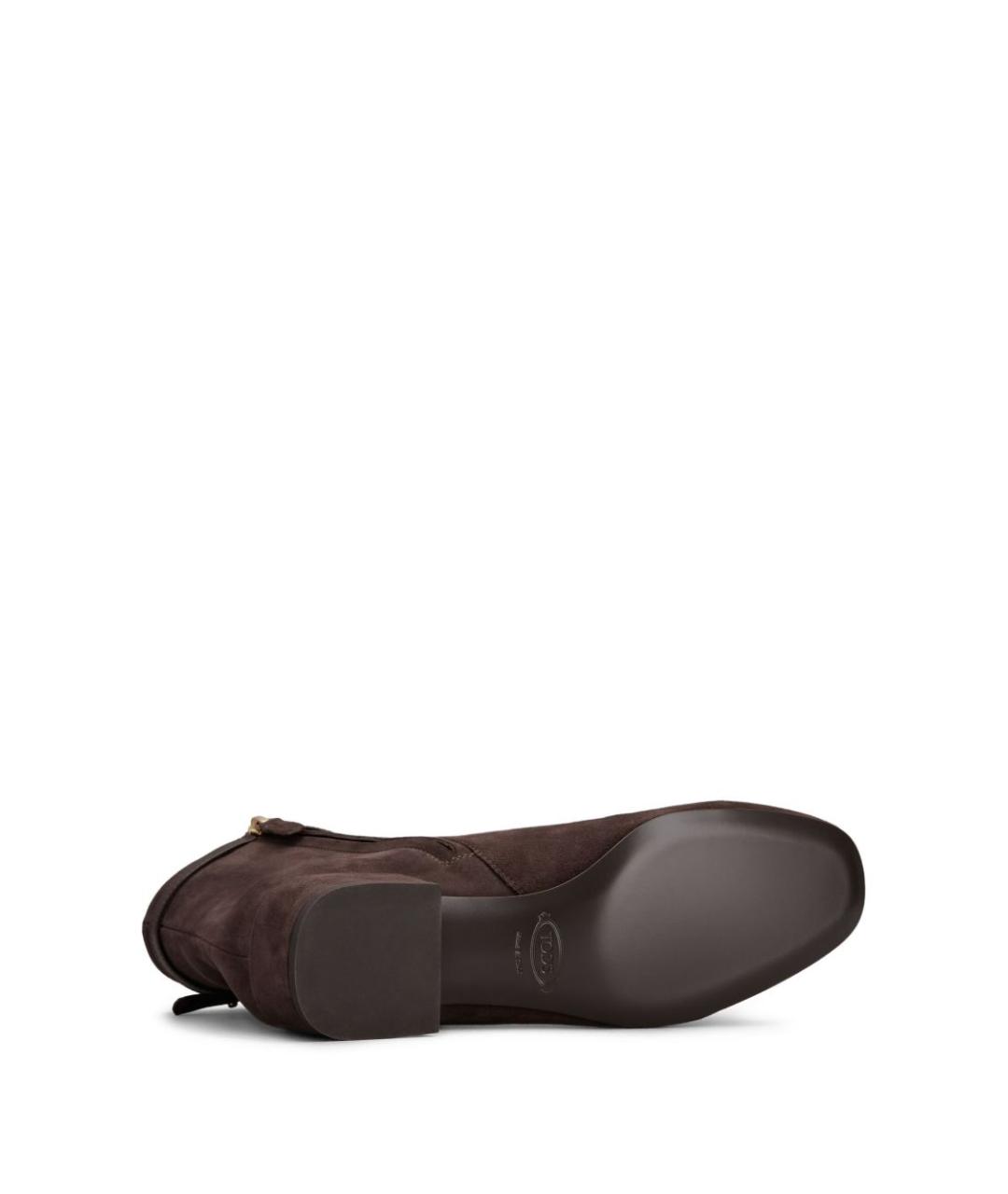 TOD'S Коричневые замшевые ботинки, фото 4