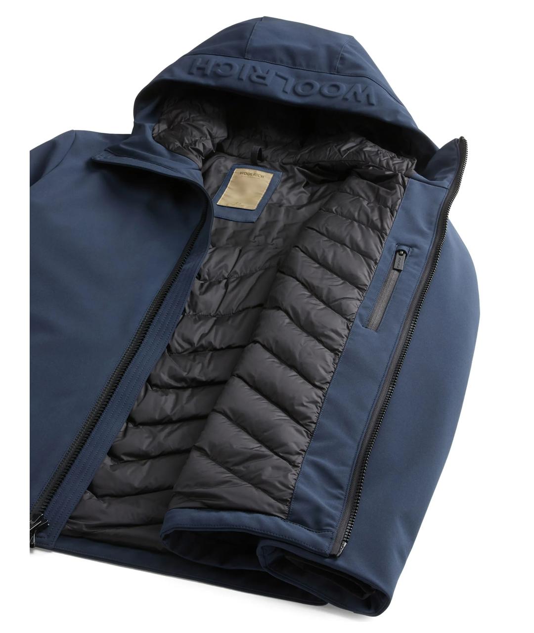 WOOLRICH Темно-синяя полиэстеровая куртка, фото 2