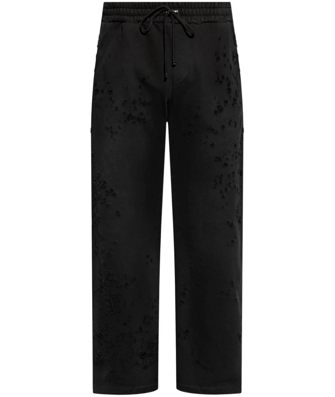 AMIRI Черные хлопковые повседневные брюки, фото 1