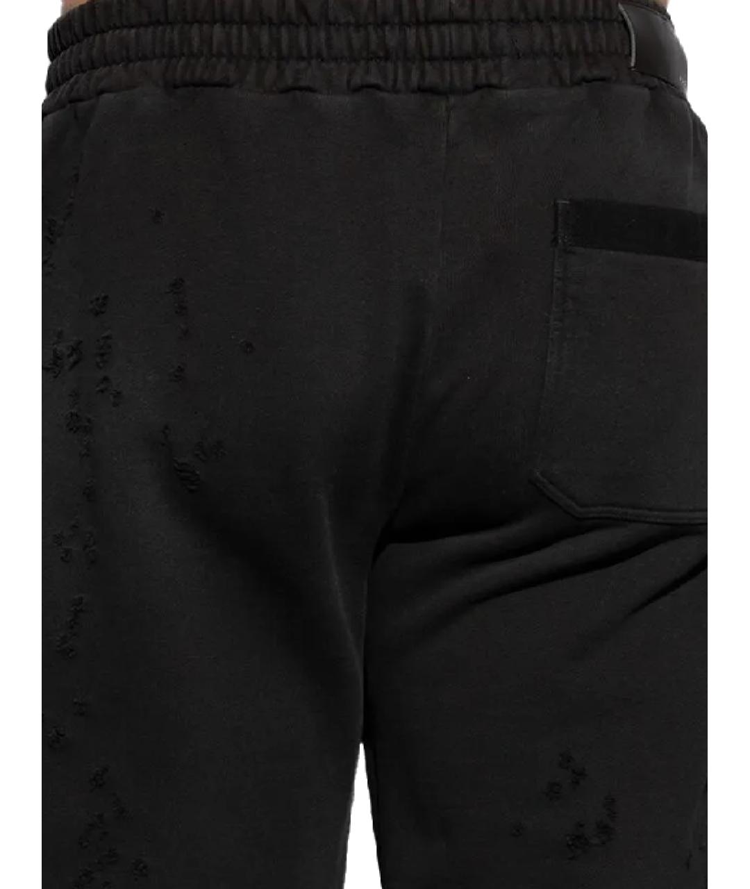AMIRI Черные хлопковые повседневные брюки, фото 3