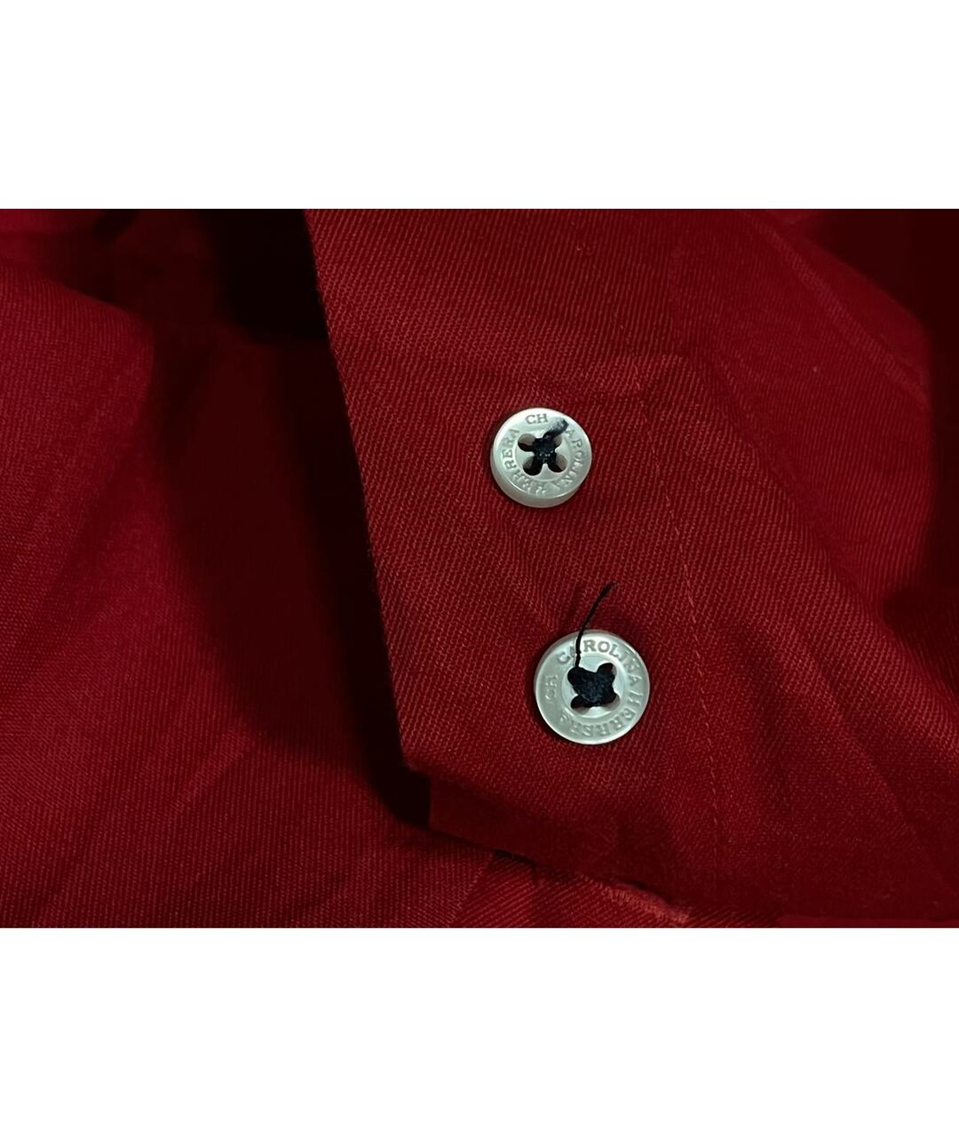 CAROLINA HERRERA Красная хлопковая классическая рубашка, фото 7
