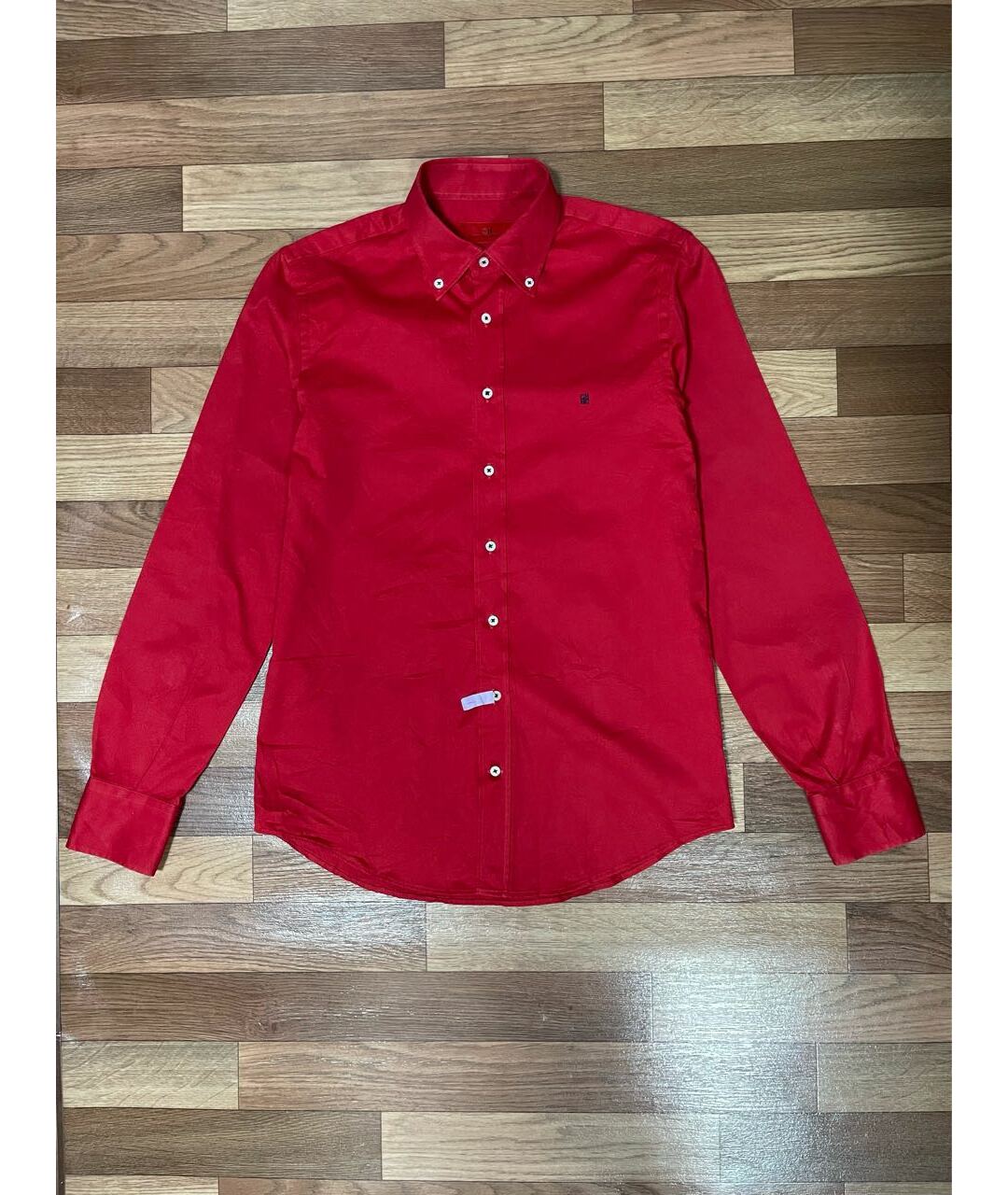 CAROLINA HERRERA Красная хлопковая классическая рубашка, фото 8