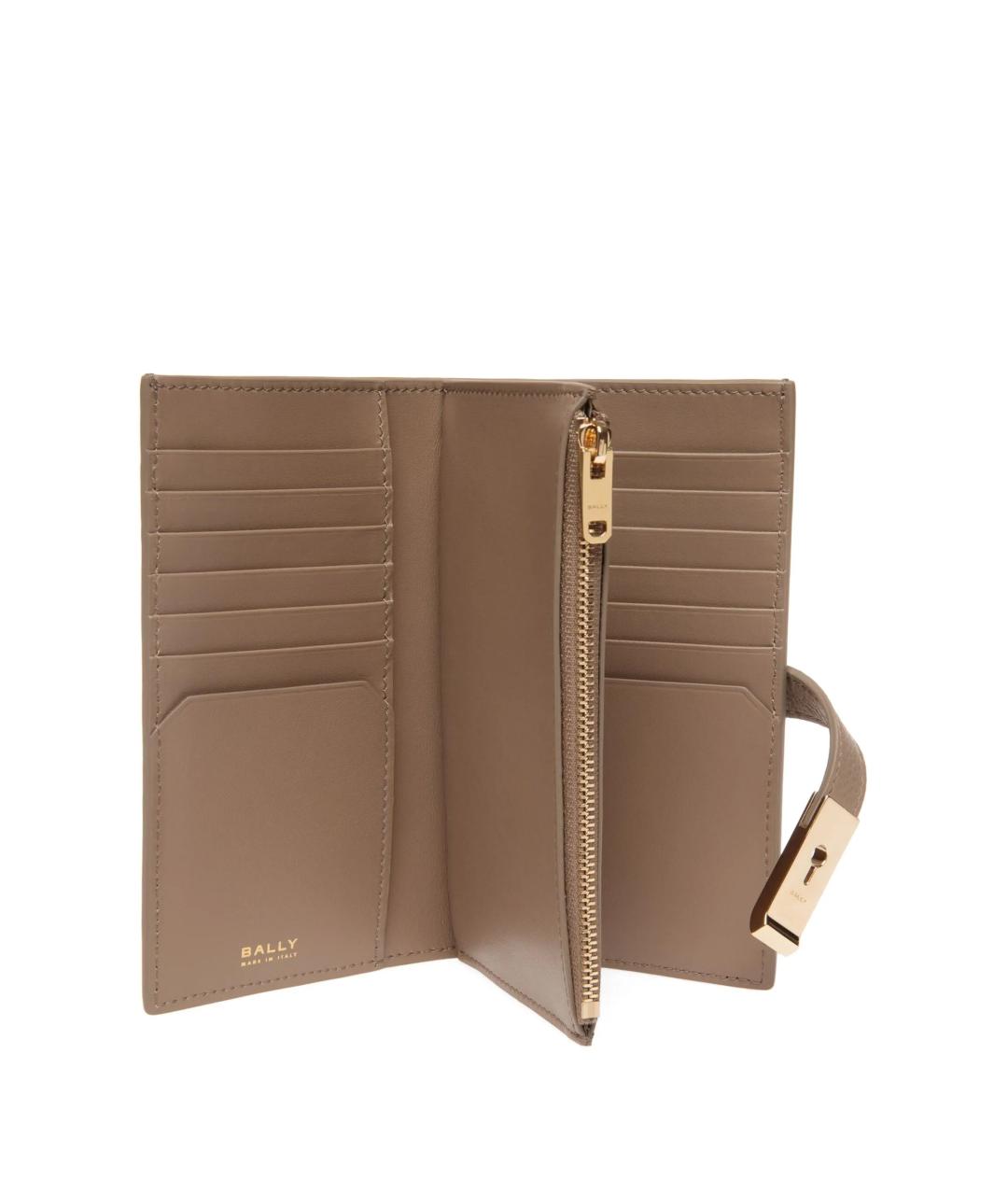 BALLY Коричневый кожаный кошелек, фото 3
