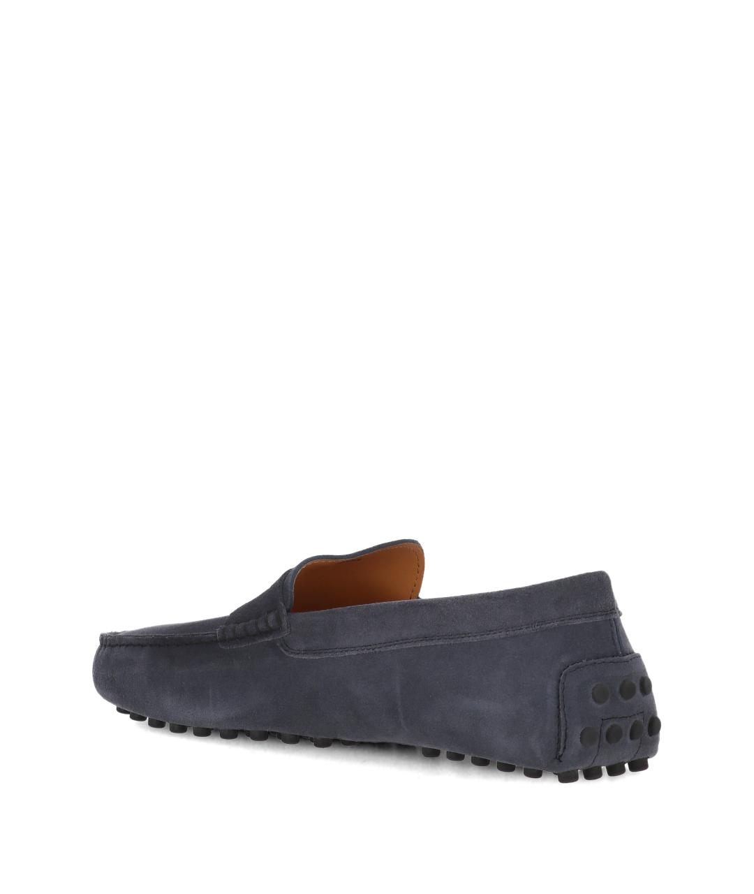 TOD'S Темно-синие замшевые лоферы, фото 3