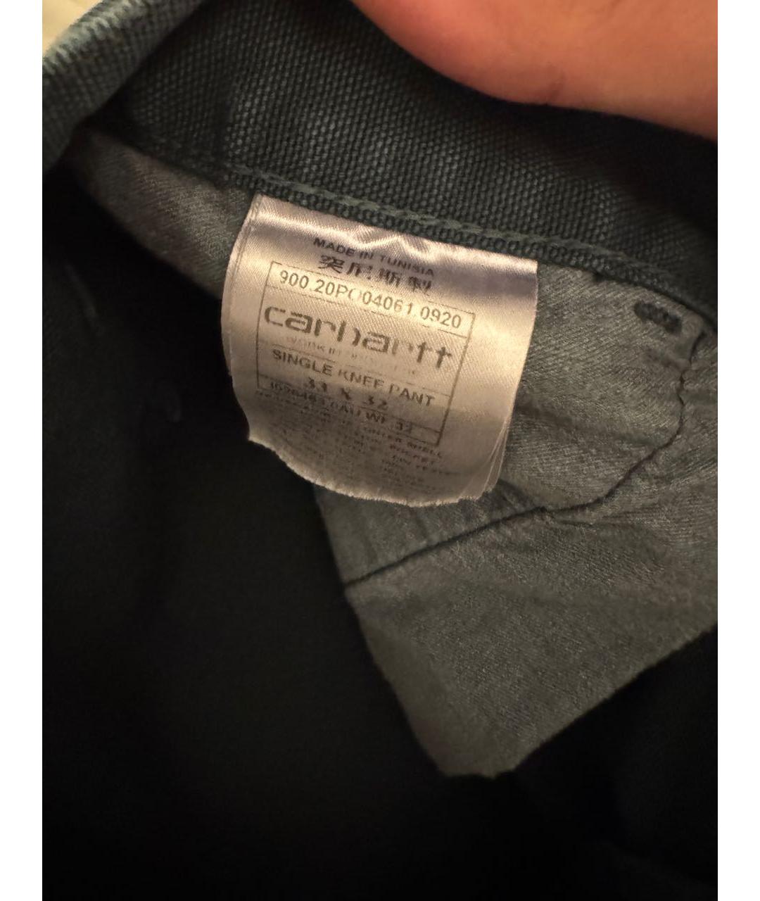 CARHARTT WIP Зеленые джинсы, фото 5