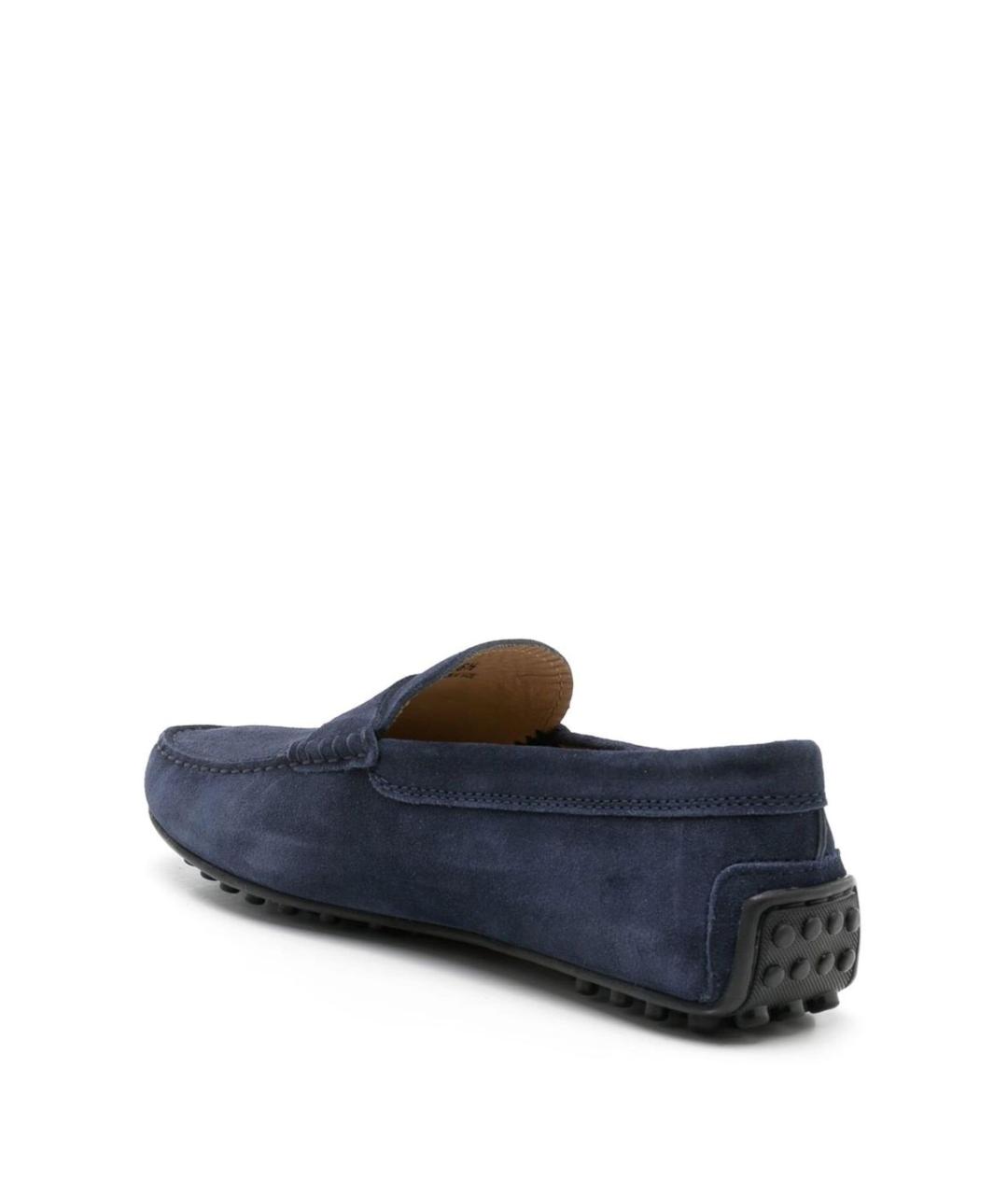 TOD'S Темно-синие замшевые мокасины, фото 3