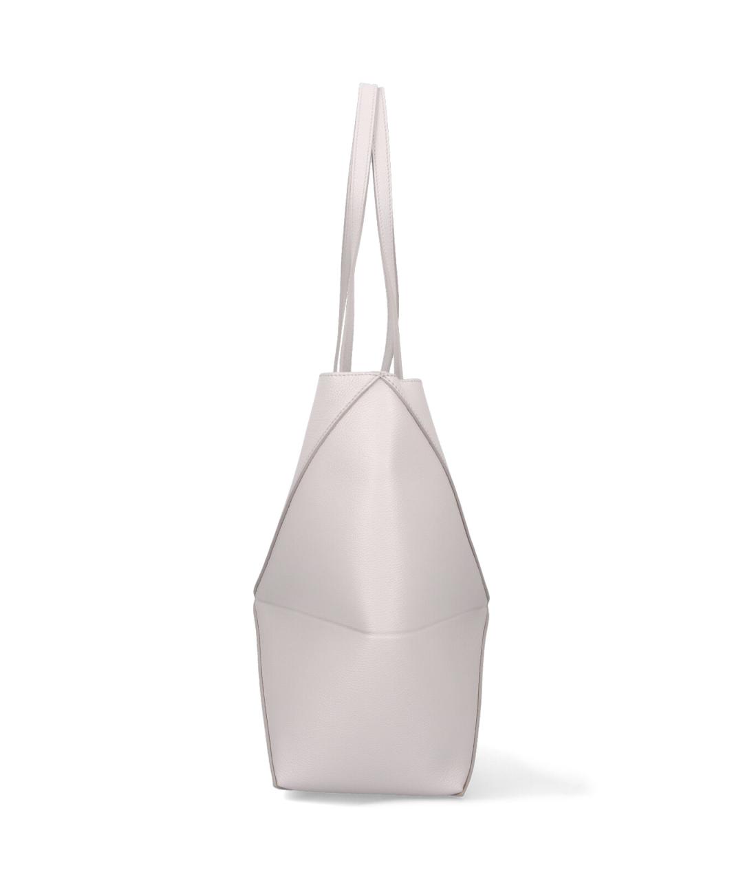 LOEWE Серая кожаная сумка тоут, фото 5