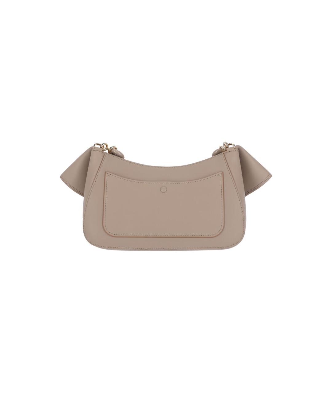 LOEWE Бежевая кожаная сумка через плечо, фото 3