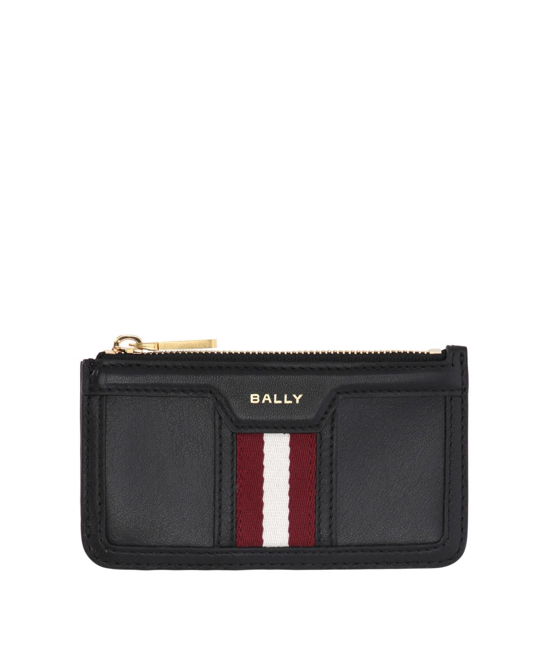 BALLY Черный кожаный кошелек, фото 1
