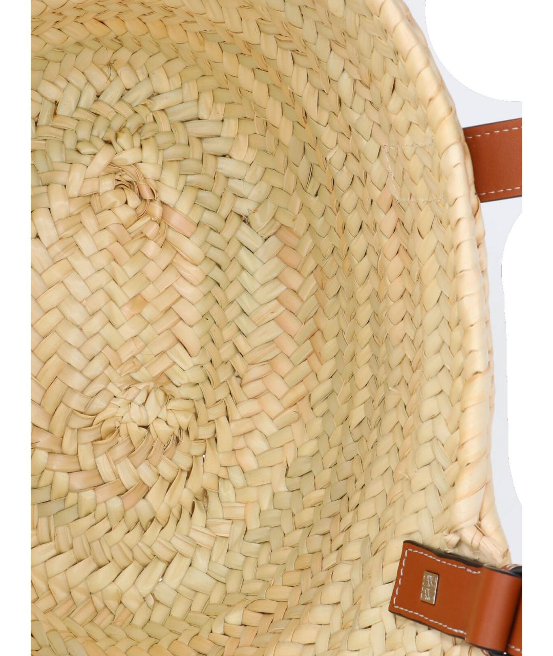 LOEWE Бежевая сумка тоут, фото 4