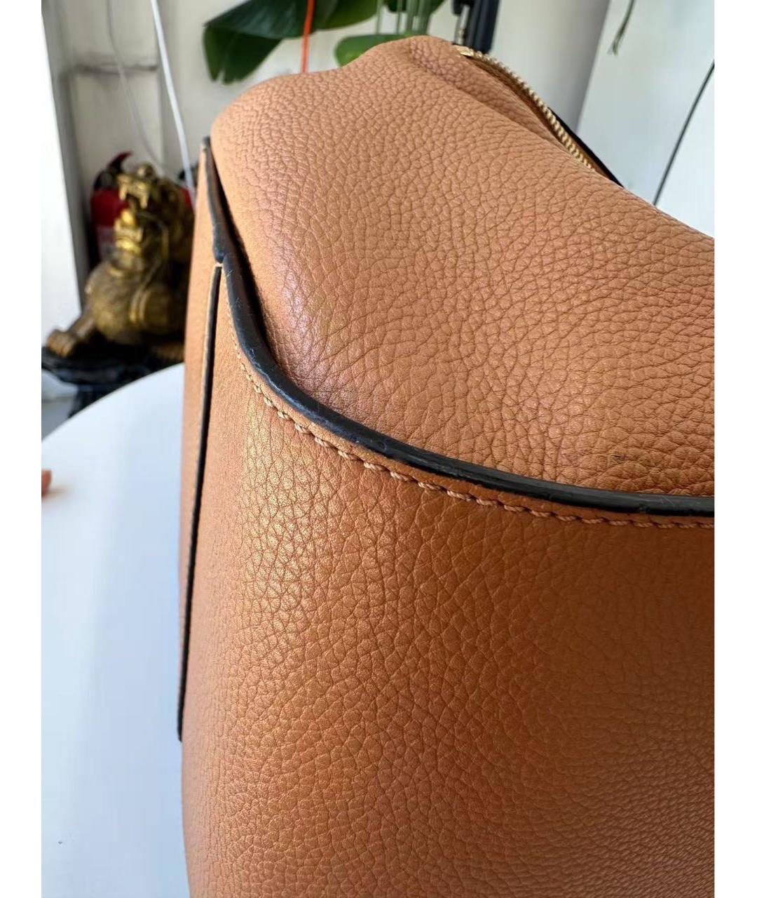 LOEWE Коричневая кожаная сумка тоут, фото 5
