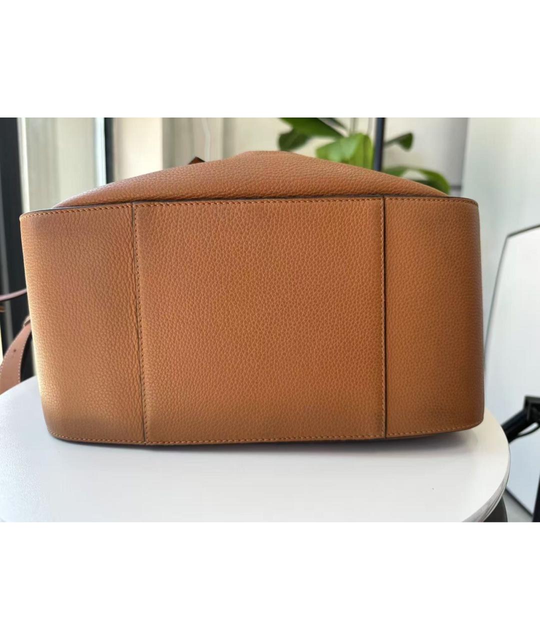 LOEWE Коричневая кожаная сумка тоут, фото 7