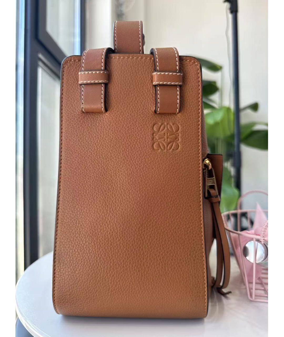 LOEWE Коричневая кожаная сумка тоут, фото 3
