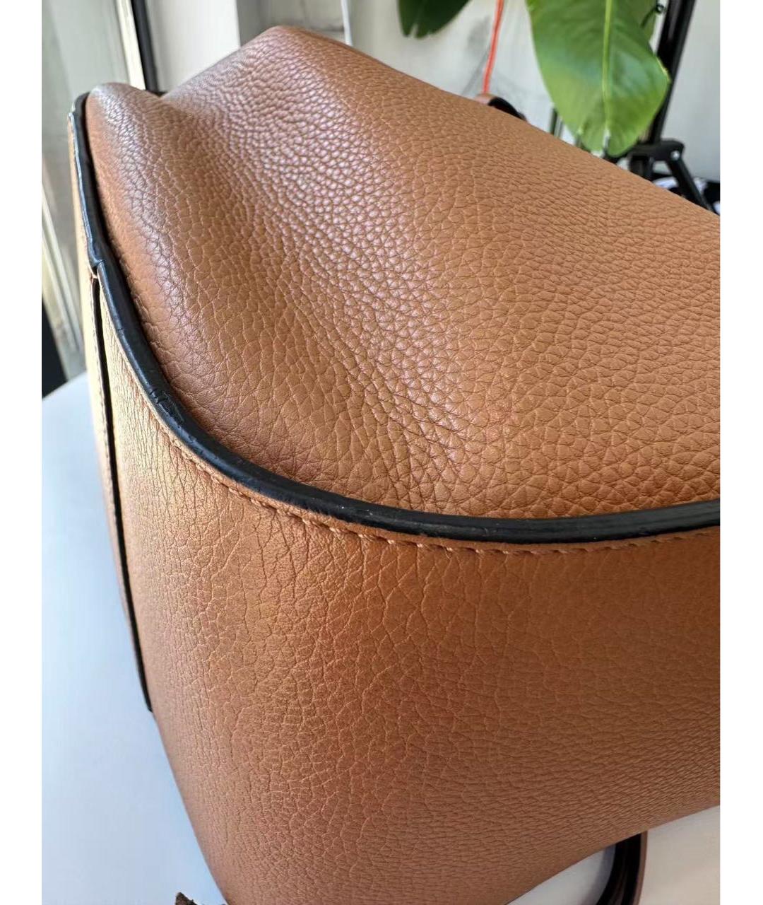 LOEWE Коричневая кожаная сумка тоут, фото 6