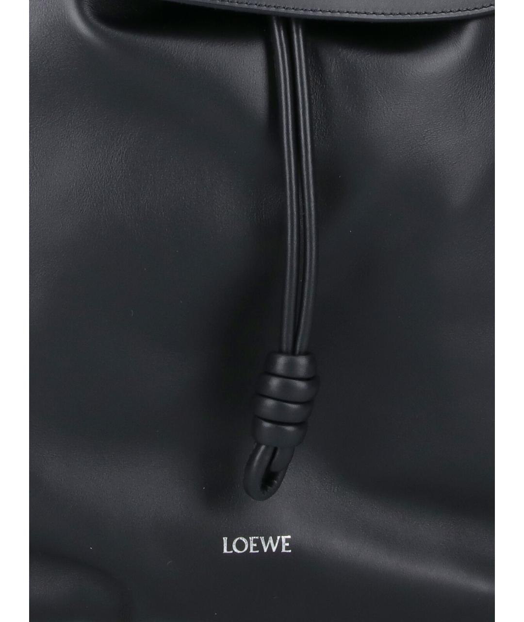 LOEWE Черный кожаный рюкзак, фото 4