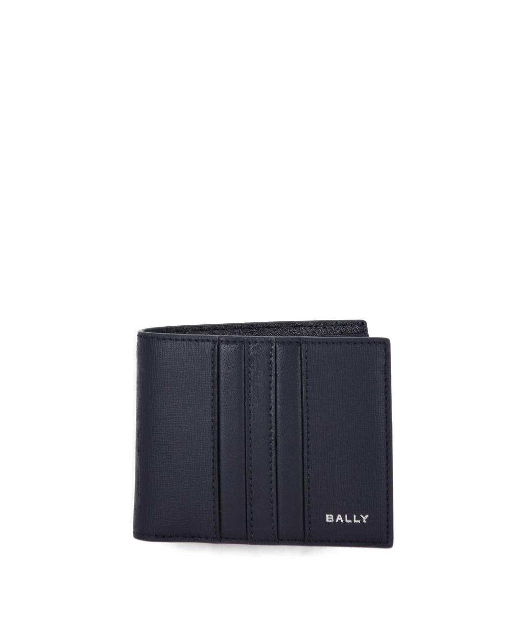 BALLY Темно-синий кожаный кошелек, фото 1