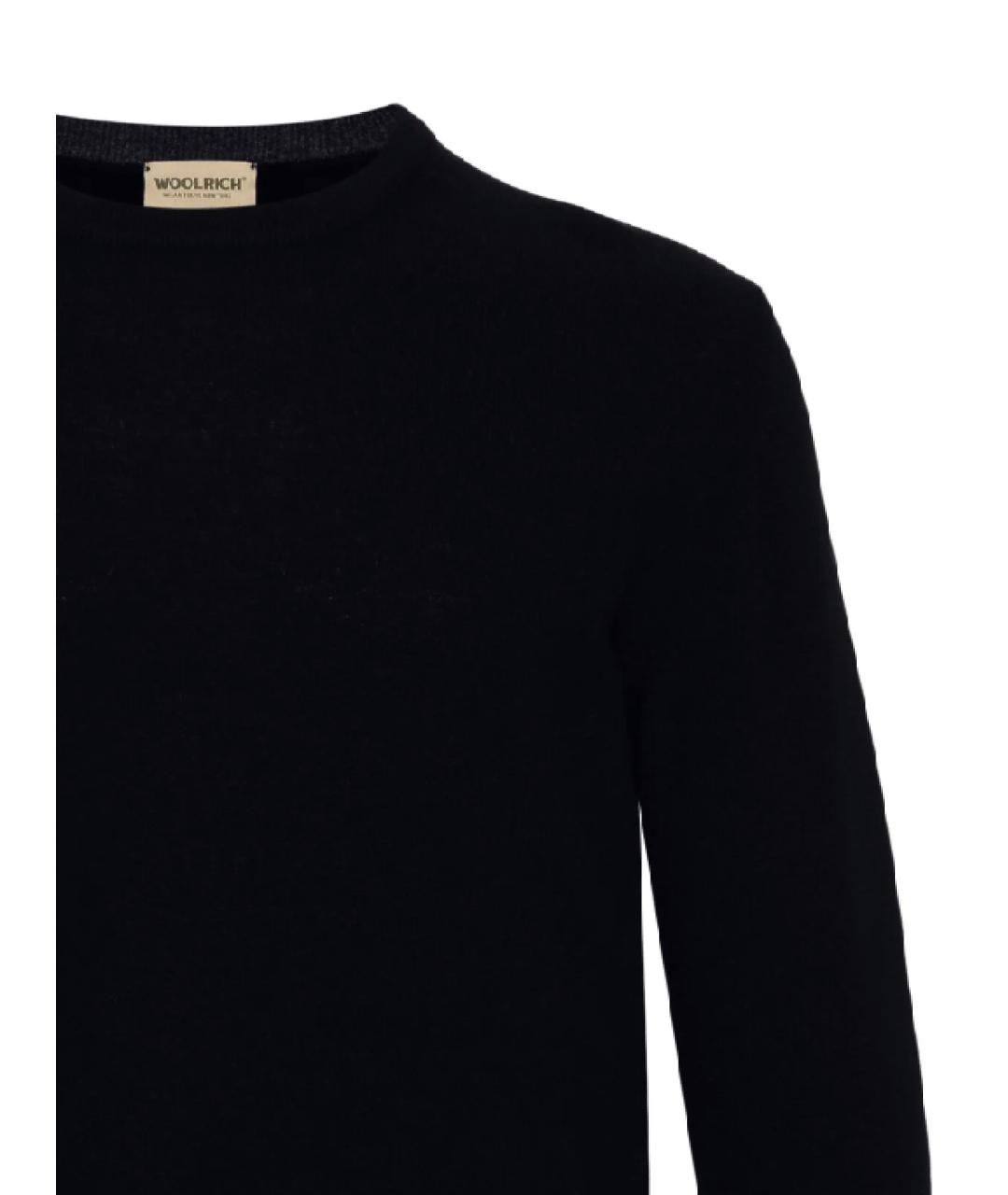 WOOLRICH Темно-синий шерстяной джемпер / свитер, фото 2