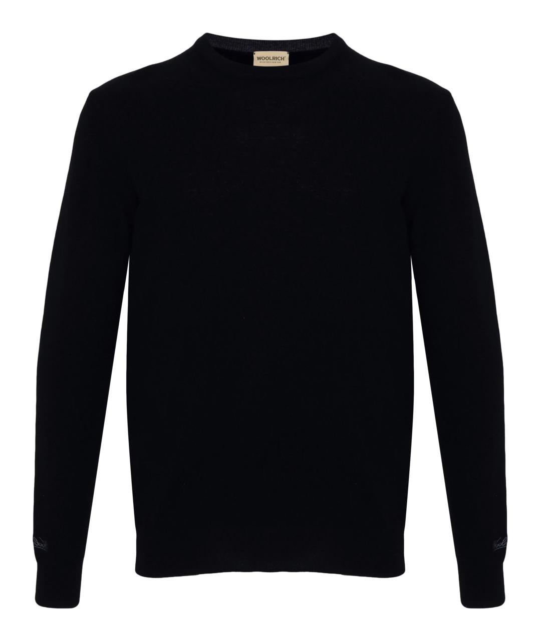 WOOLRICH Темно-синий шерстяной джемпер / свитер, фото 1