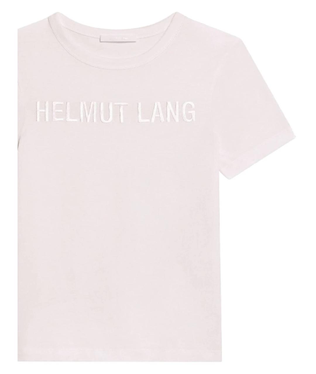 HELMUT LANG Белая хлопковая футболка, фото 2