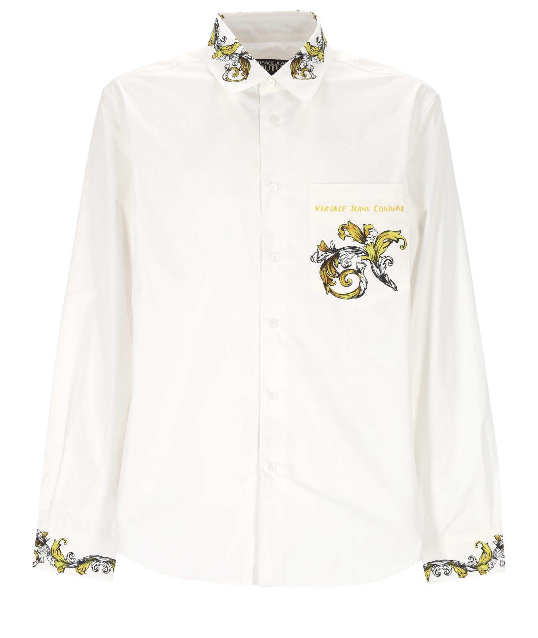 VERSACE JEANS COUTURE Белая хлопковая кэжуал рубашка, фото 1