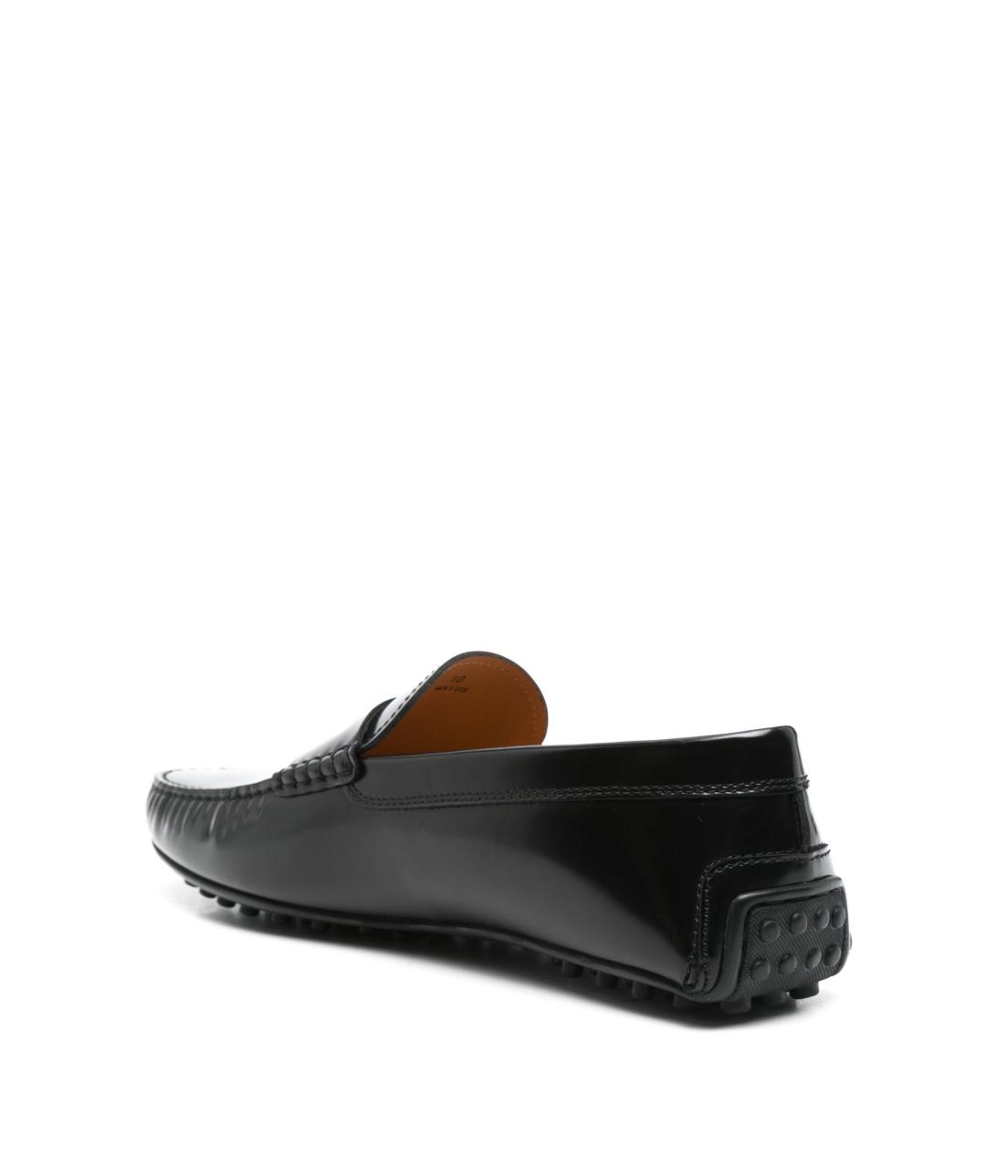 TOD'S Черные кожаные лоферы, фото 3