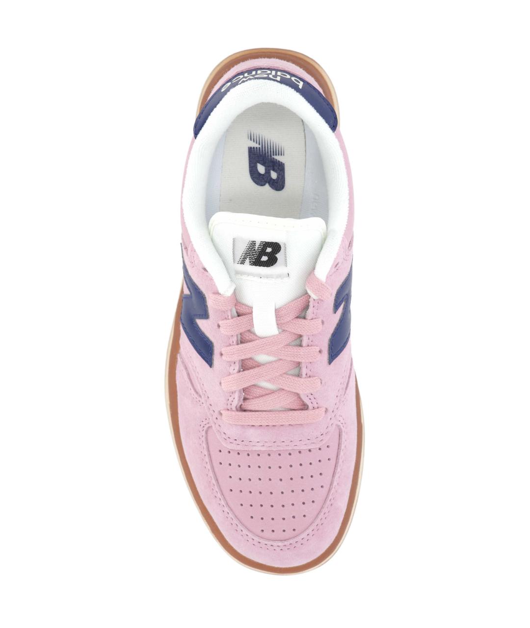 NEW BALANCE Розовые замшевые кроссовки, фото 4