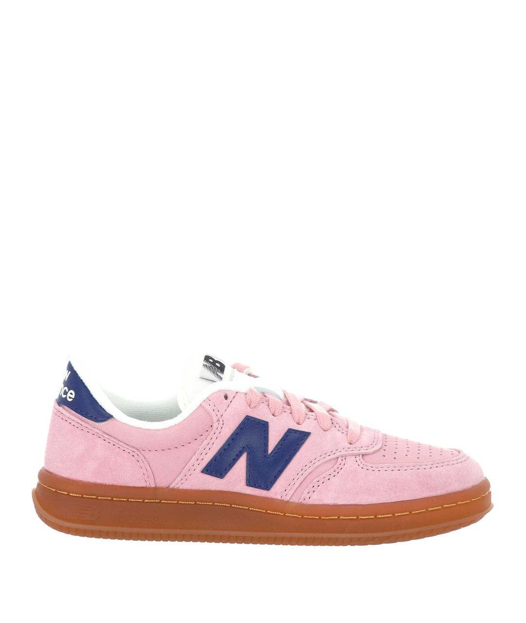 NEW BALANCE Розовые замшевые кроссовки, фото 1