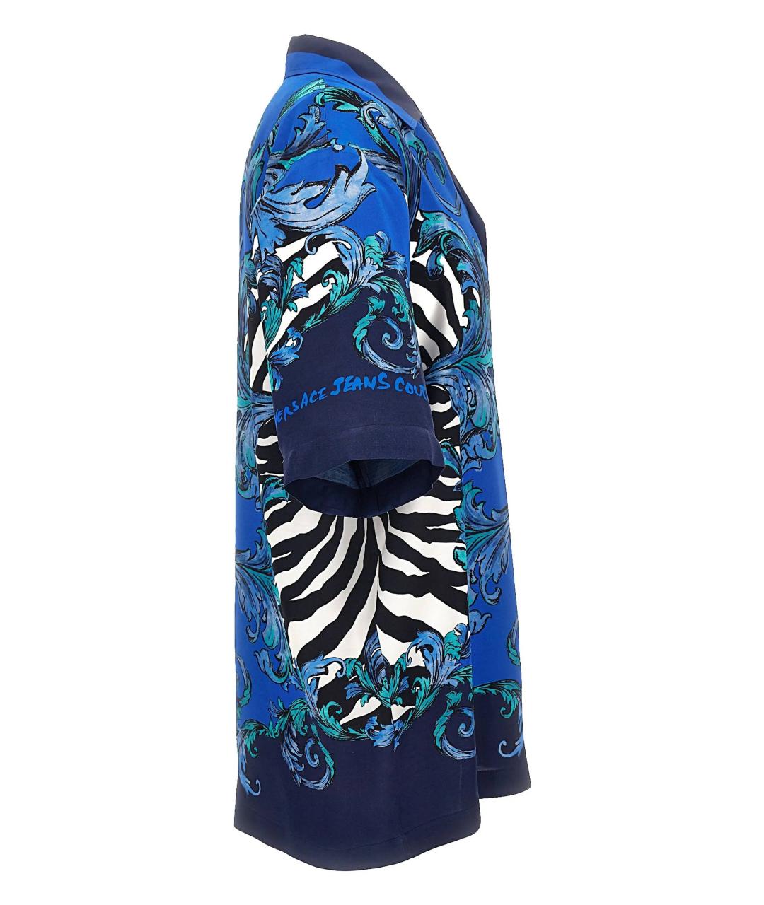 VERSACE JEANS COUTURE Синяя кэжуал рубашка, фото 2