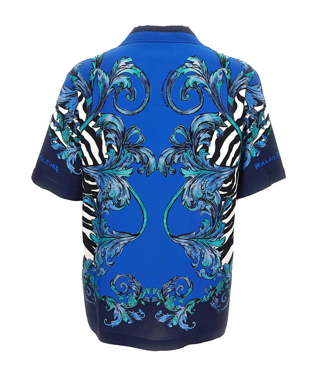 VERSACE JEANS COUTURE Синяя кэжуал рубашка, фото 3