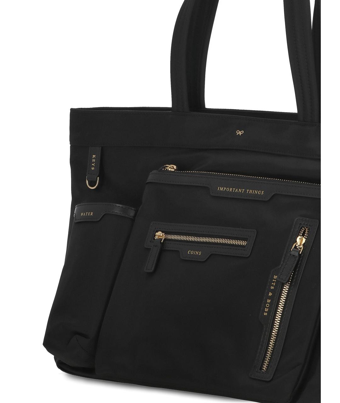 ANYA HINDMARCH Черная сумка тоут, фото 4