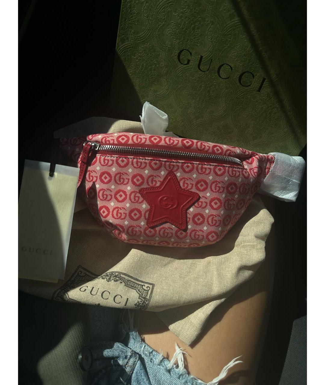 GUCCI Красная поясная сумка, фото 5