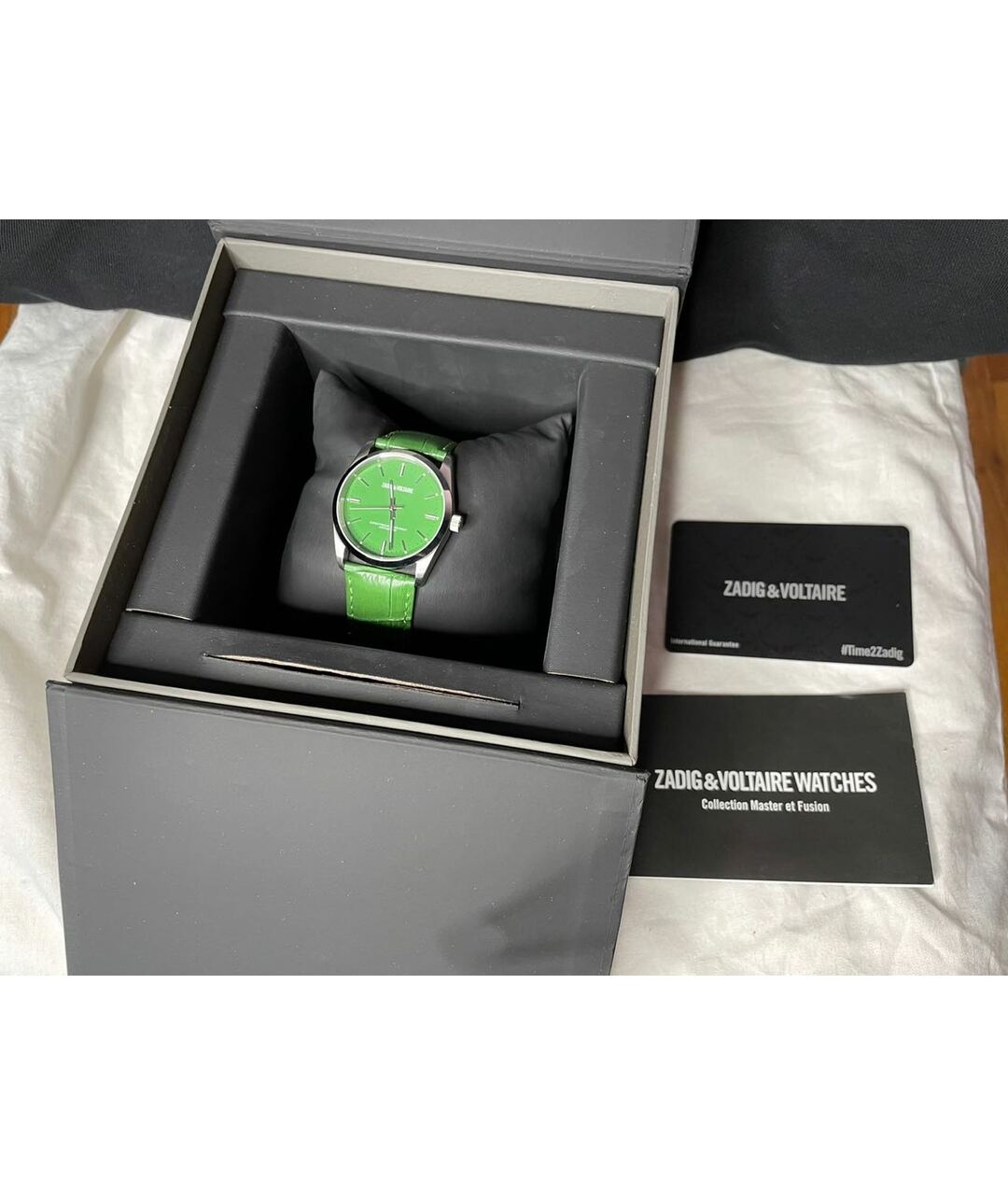 ZADIG & VOLTAIRE Зеленые стальные часы, фото 3