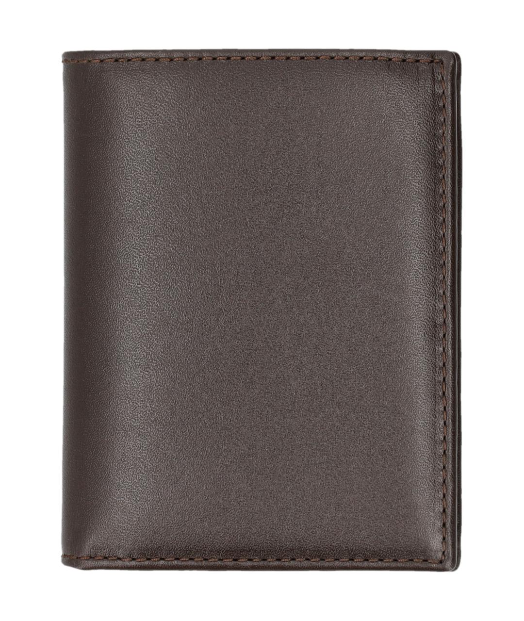 COMME DES GARÇONS WALLET Коричневый кожаный кошелек, фото 1