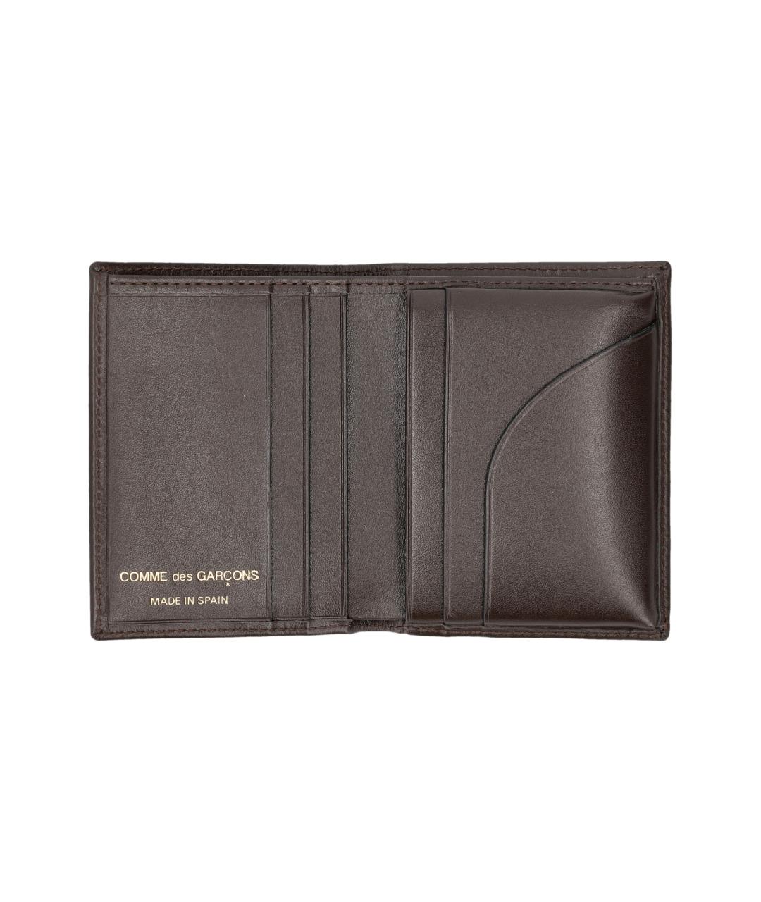 COMME DES GARÇONS WALLET Коричневый кожаный кошелек, фото 3