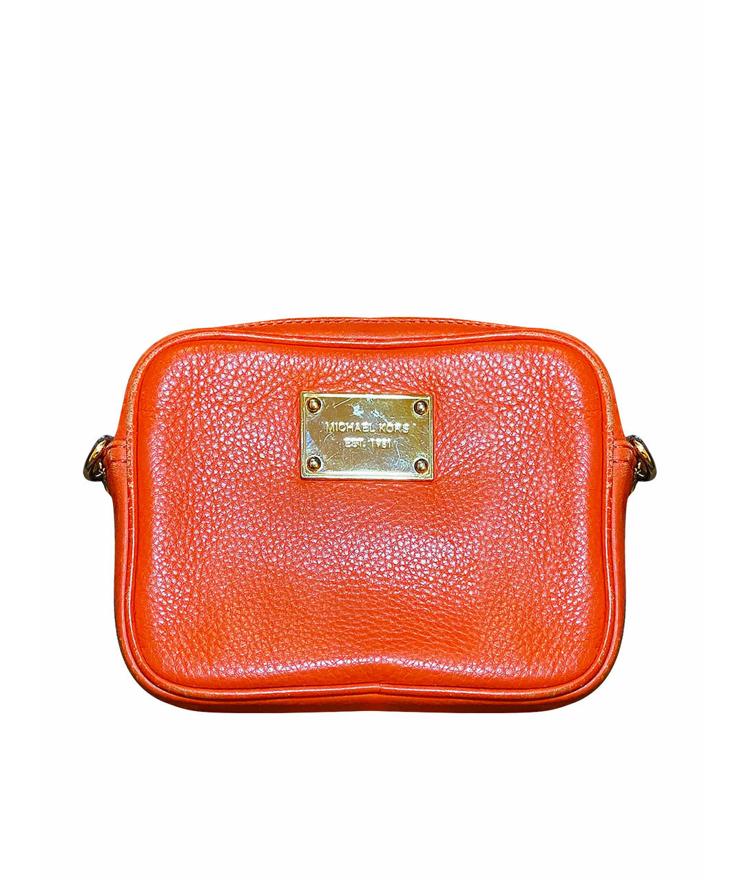 MICHAEL KORS Оранжевая кожаная сумка тоут, фото 1