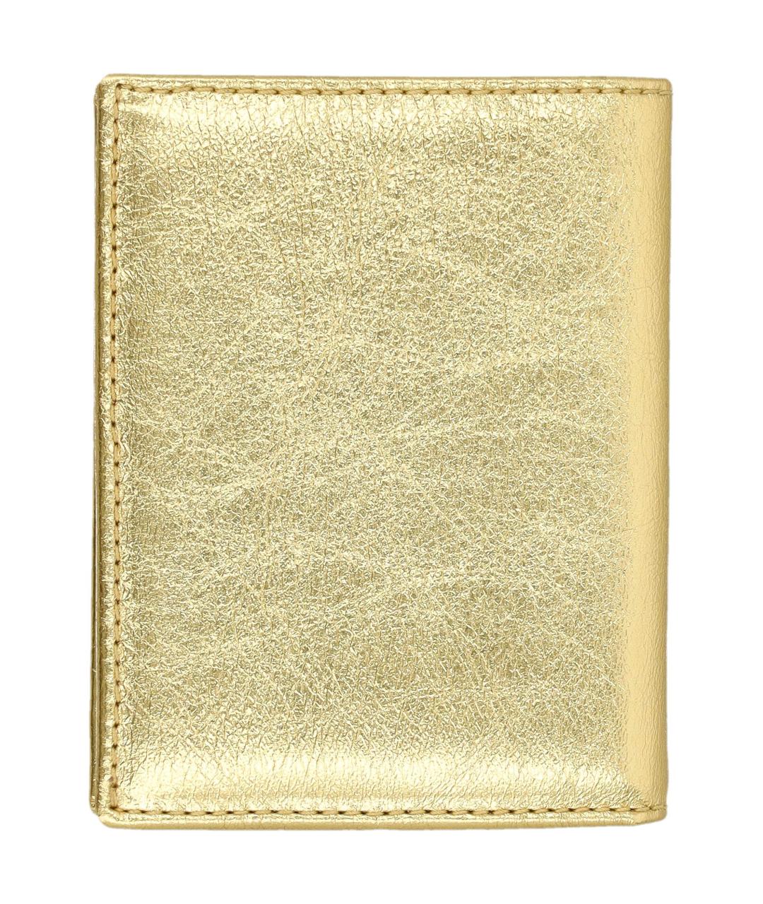 COMME DES GARÇONS WALLET Золотой кожаный кошелек, фото 2