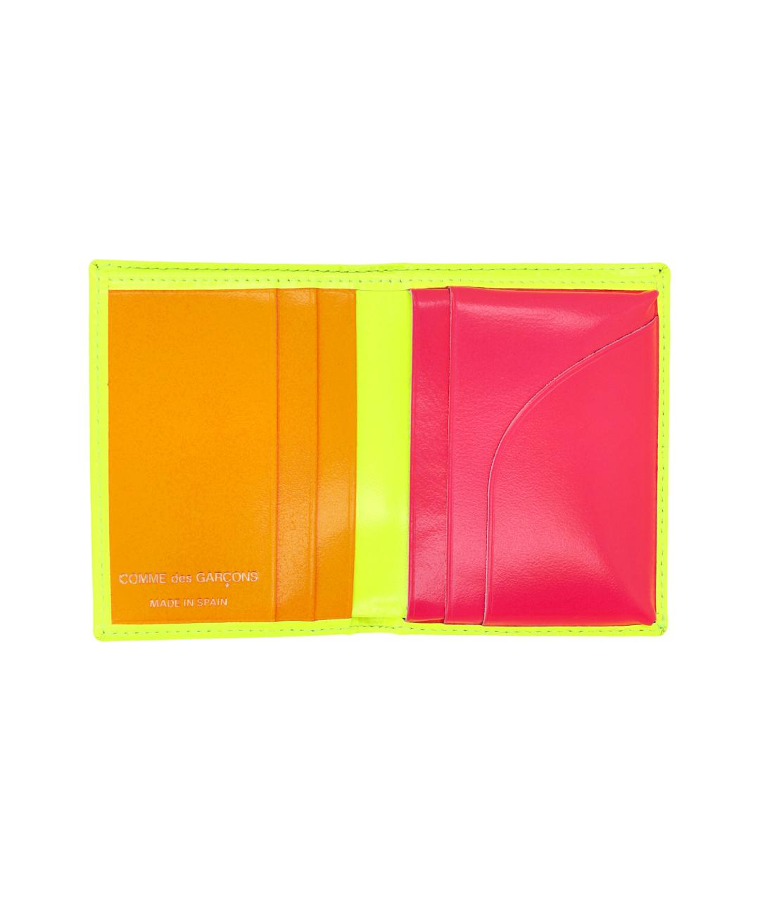 COMME DES GARÇONS WALLET Салатовый кожаный кошелек, фото 3