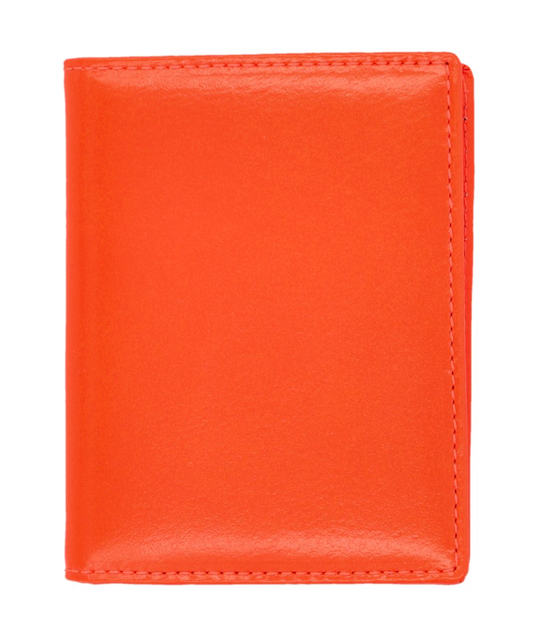 COMME DES GARÇONS WALLET Оранжевый кожаный кошелек, фото 1