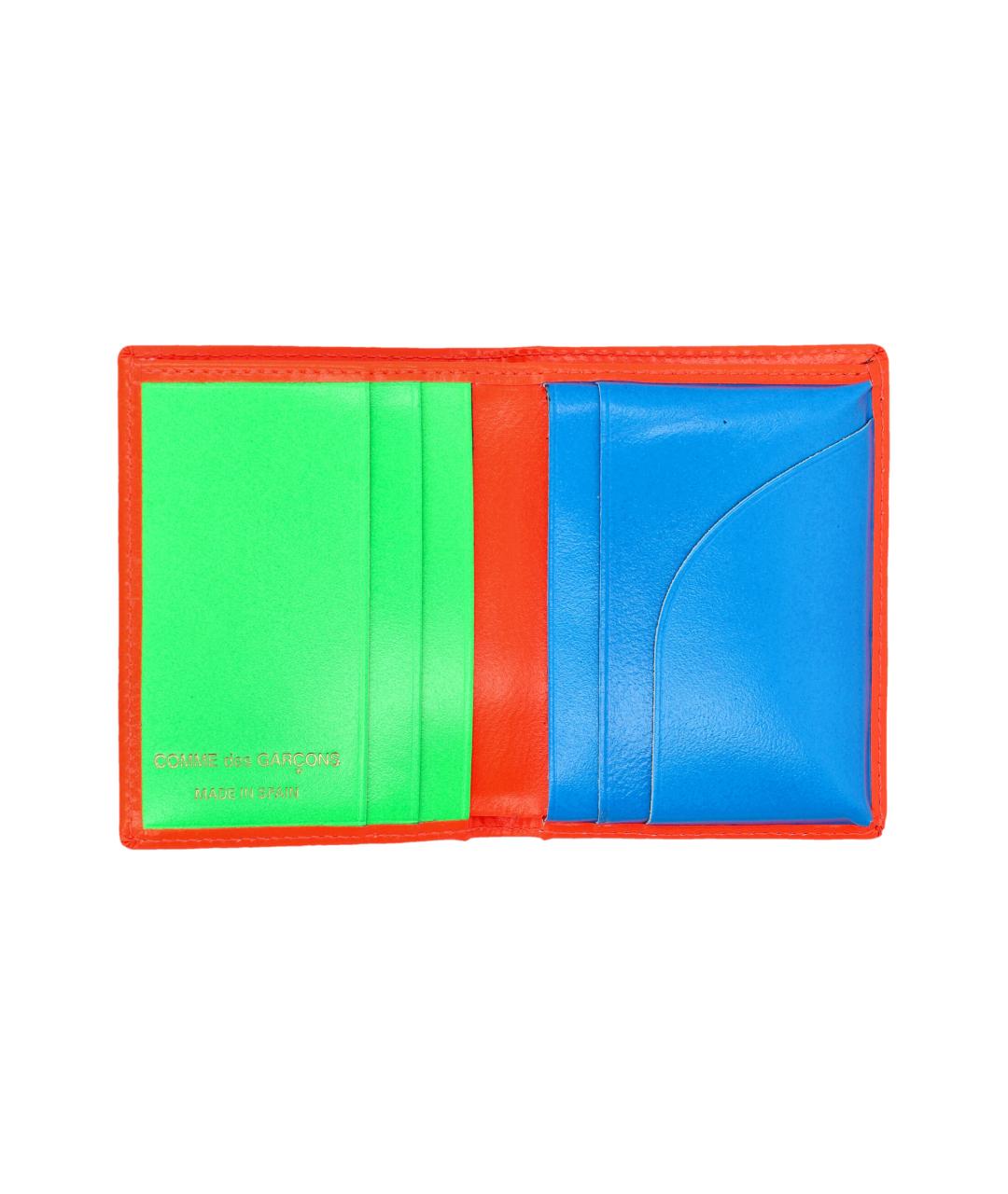 COMME DES GARÇONS WALLET Оранжевый кожаный кошелек, фото 3