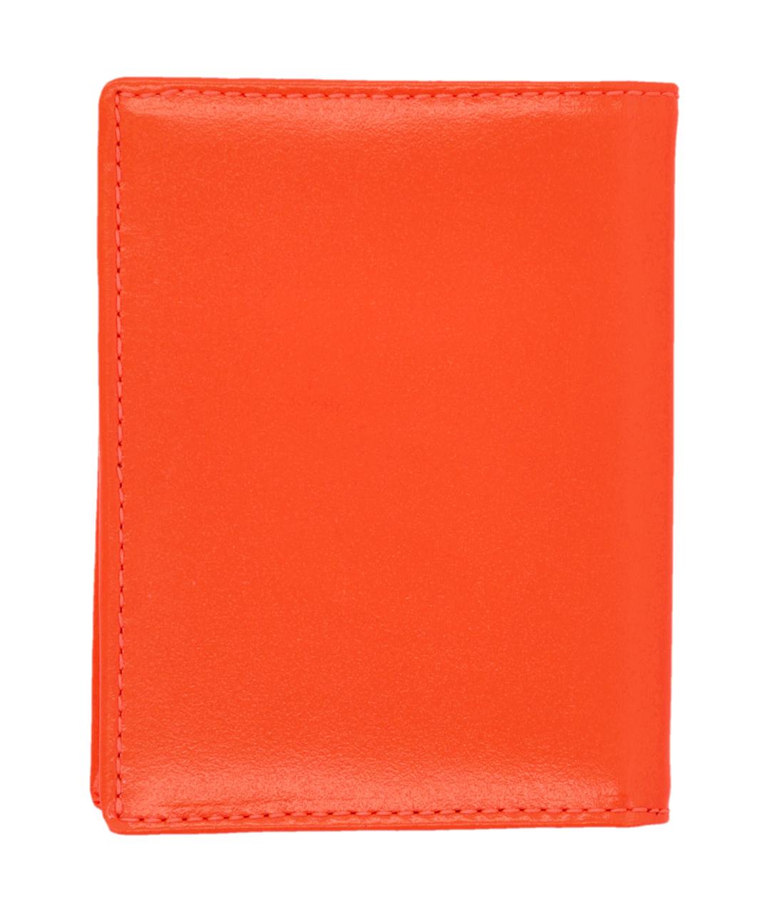 COMME DES GARÇONS WALLET Оранжевый кожаный кошелек, фото 2