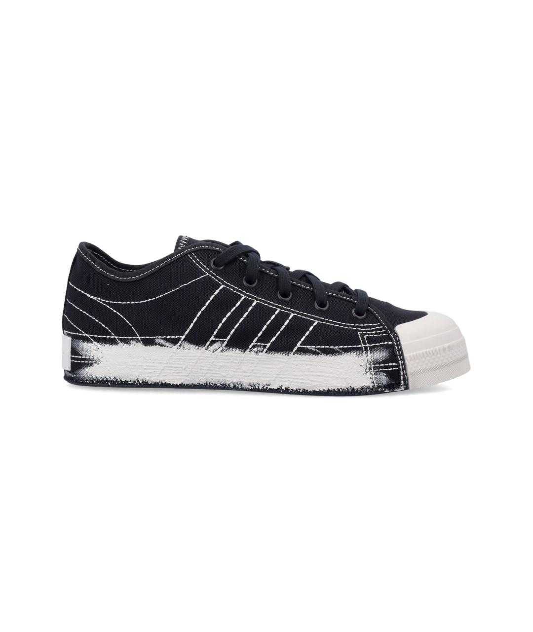 Y-3 Черные текстильные кеды, фото 1